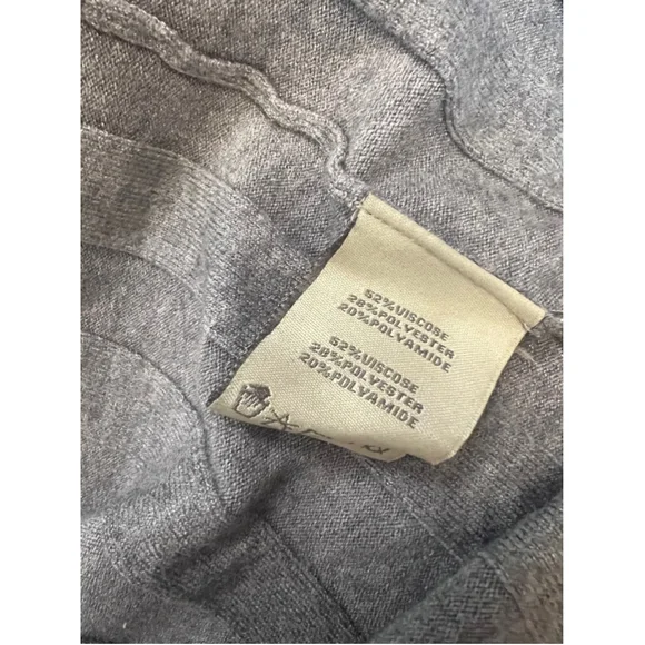 CHARLIE PAGE Grey Ribbed Lightweight Open Long Sleeve Cardigan Sweater S/M - Picture 8 of 8